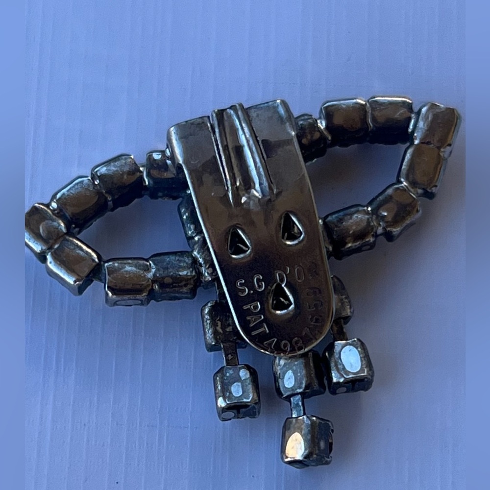 Vintage Rhinestone ‘bow’ Shoe Clips - Picture 2 of 2